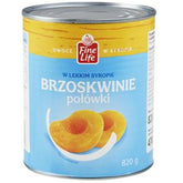 FINE LIFE PFIRSICHHÄLFTEN IN LEICHTEM SIRUP 820 G